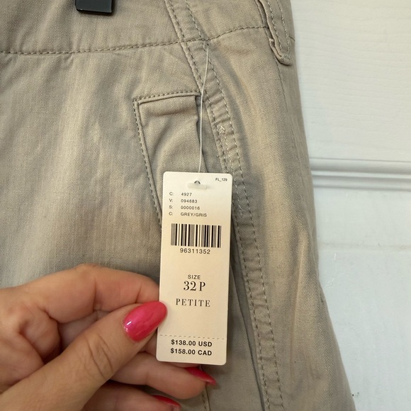 Anthropologie Pilcro Arin Mid Rise Button Front Barrel Linen Blend NWT Sz 32P - Picture 8 of 14